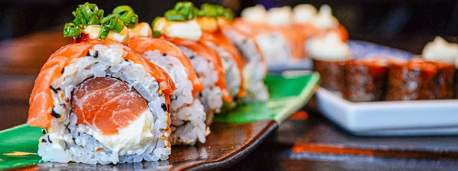 sushi on white ceramic plate