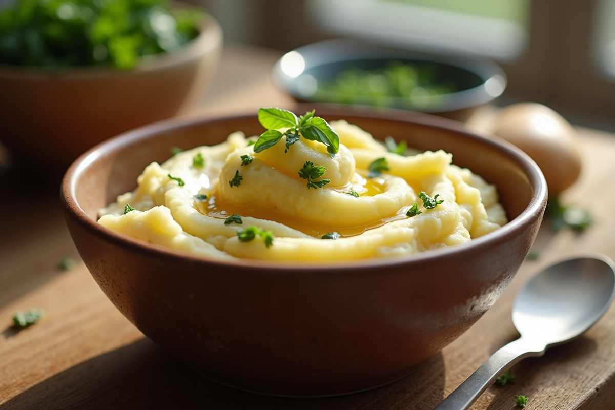 Recette savoureuse de purée mousseline sans lait pour les intolérants