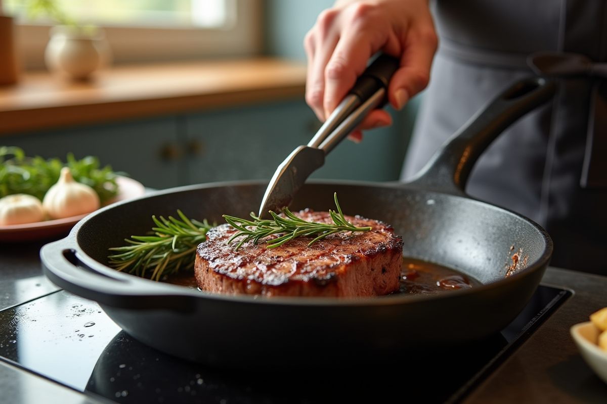 Meilleure poêle pour cuire steak : nos recommandations et astuces !