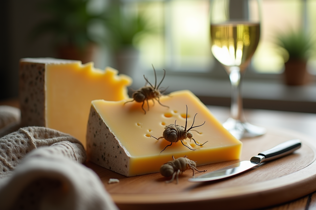Plateau de fromages corses avec vin blanc en intérieur
